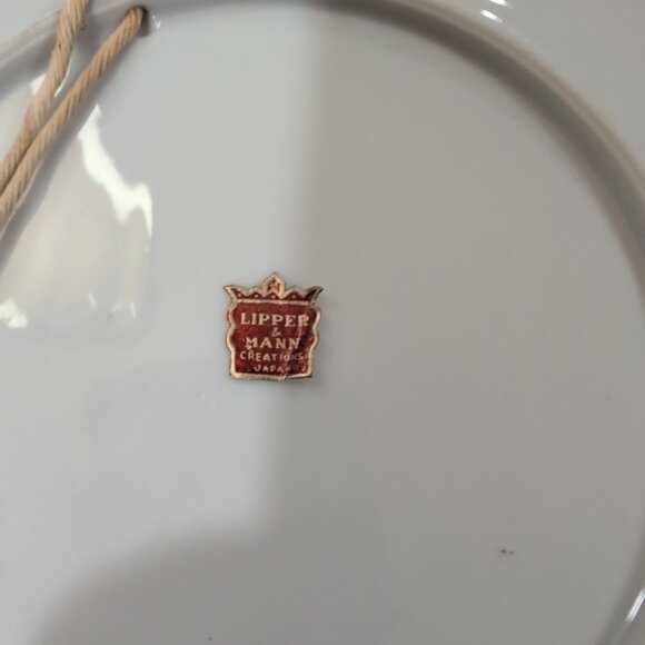 Rare Lipper & Mann Creations Japan Christmas Plates Decorative Musical - Picture 6 of 6